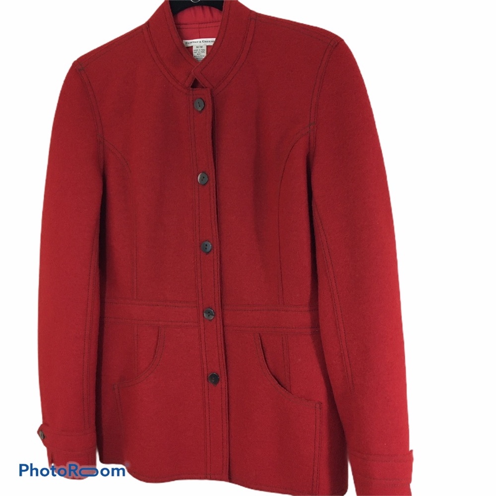 Vintage Alpaca Wool Jacket Fairway & Greene Size Medium
